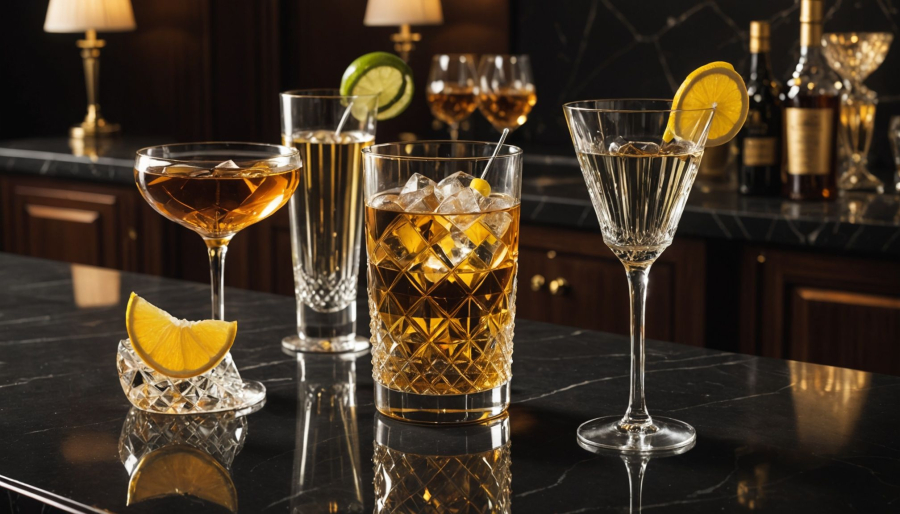 Elegante cocktailgläser aus kristall: stil trifft genuss